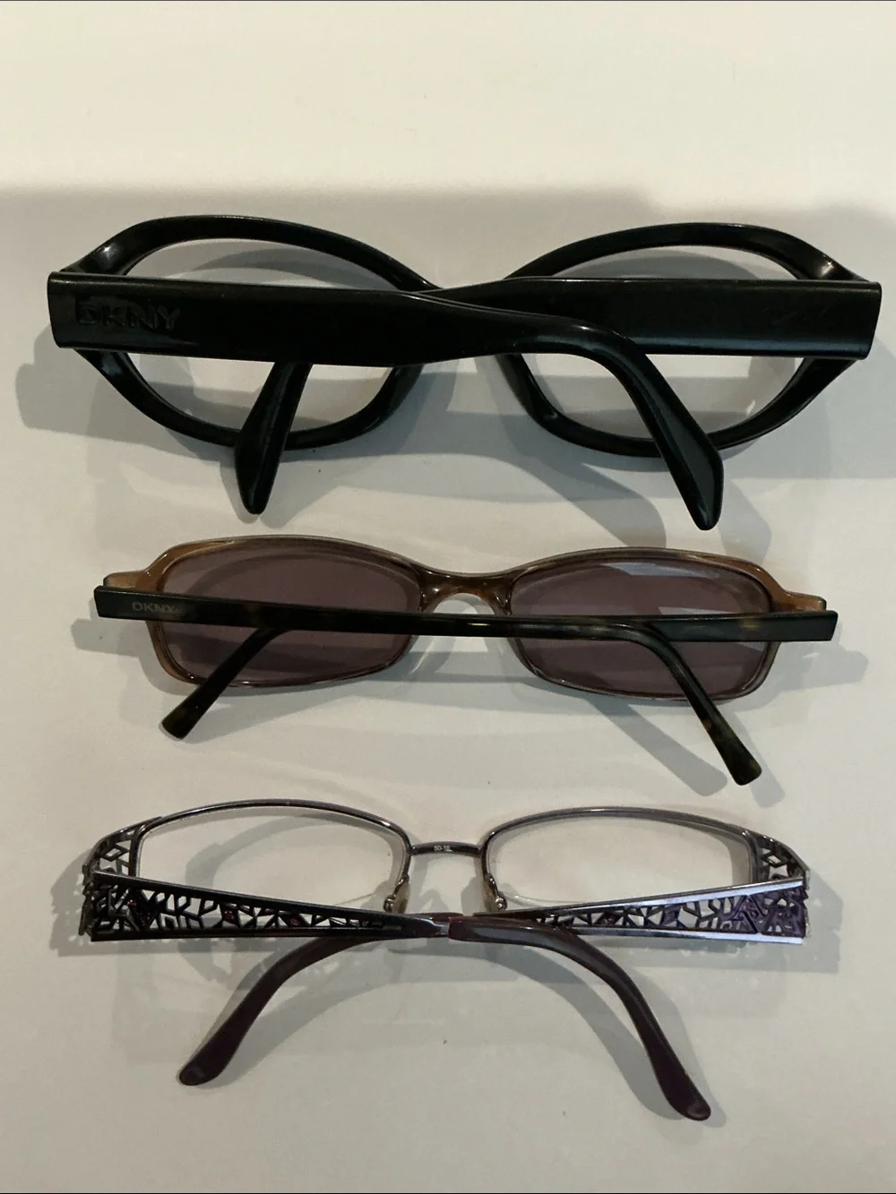 6 pairs lot authentic DKNY Donna Karen prescription designer eyeglasses frames
